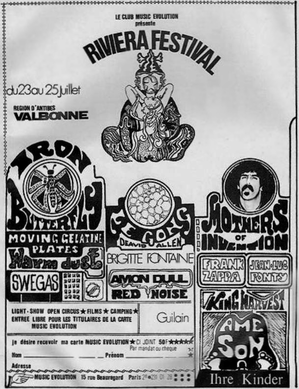 25/07/1970Riviera Festival, Valbonne, France
